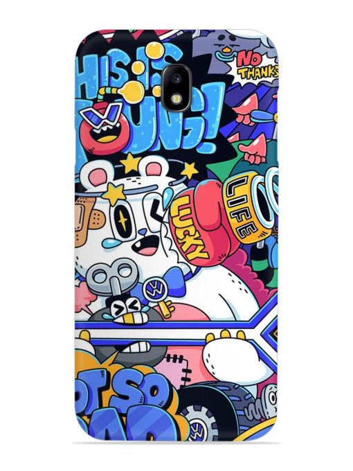 Universal Doodle Snap Case for Samsung Galaxy J7 (2017) Edge Zapvi