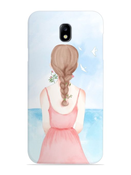 Watercolor Girl Vector Snap Case for Samsung Galaxy J7 (2017) Edge Zapvi