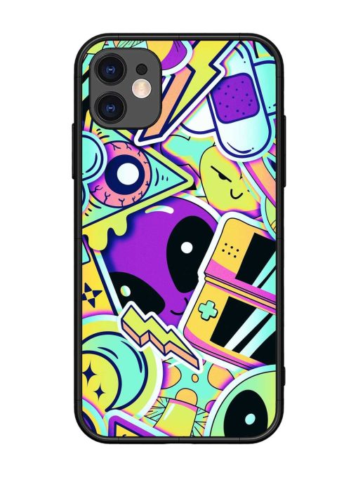 Scratch Art Glossy Metal Phone Cover for Apple Iphone 11 Edge Zapvi