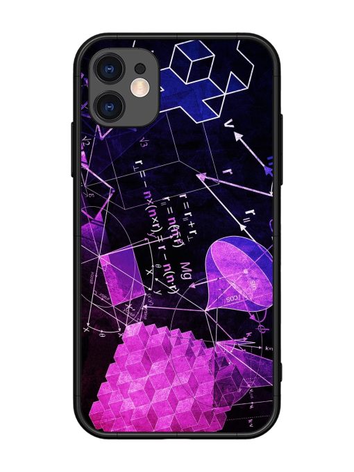 Math Physics Formula Art Glossy Metal Phone Cover for Apple Iphone 11 Edge Zapvi