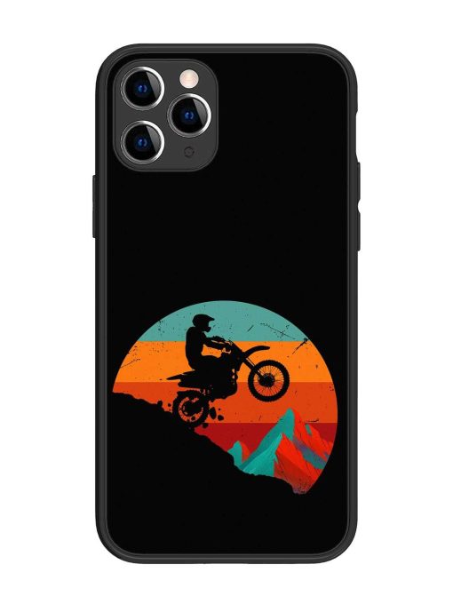 Mountain Bike Glossy Metal Phone Cover for Apple Iphone 11 Pro Edge Zapvi