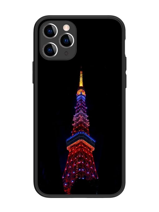 Eiffel Tower Night View Glossy Metal Phone Cover for Apple Iphone 11 Pro Edge Zapvi