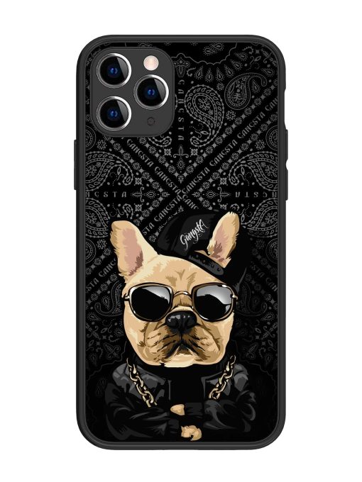 Gangsta Cool Sunmetales Dog Glossy Metal Phone Cover for Apple Iphone 11 Pro Edge Zapvi