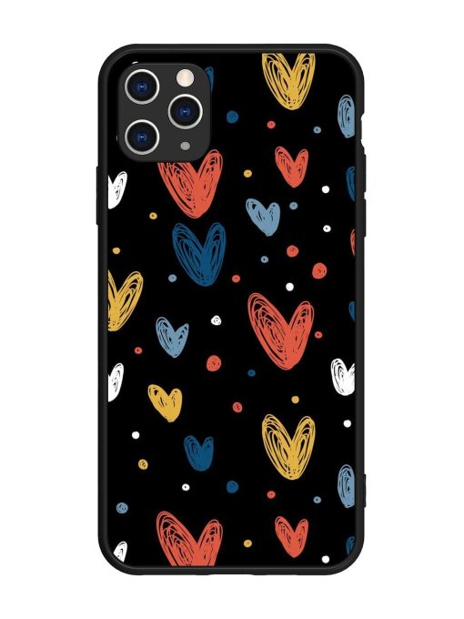 Happy Valentines Day Glossy Metal TPU Phone Cover for Apple Iphone 11 Pro Max Edge Zapvi