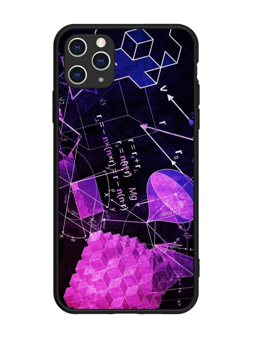 Math Physics Formula Art Glossy Metal Phone Cover for Apple Iphone 11 Pro Max Edge Zapvi