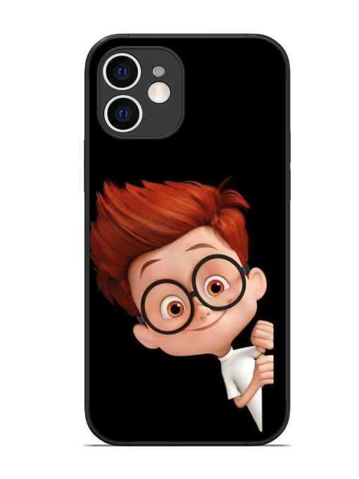 Smart Boy Cartoon Glossy Metal Phone Cover for Apple Iphone 12 Edge Zapvi