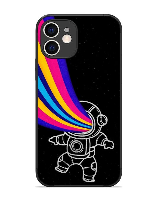 Astronaut Glossy Metal TPU Phone Cover for Apple Iphone 12 Edge Zapvi