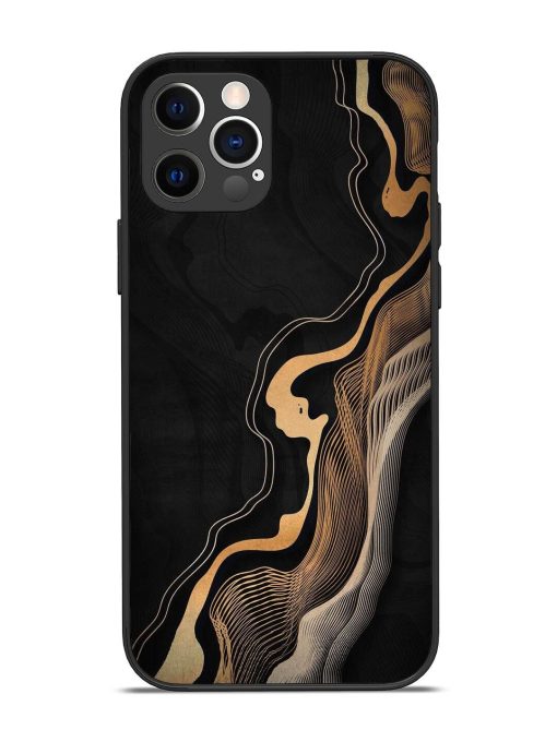 Abstract Art Glossy Metal TPU Phone Cover for Apple Iphone 12 Pro Edge Zapvi