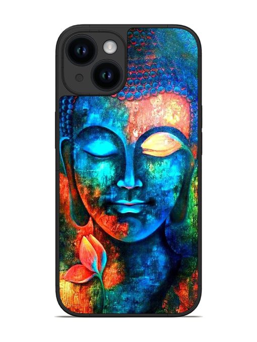 Buddha Painting Glossy Metal Phone Cover for Apple Iphone 14 Edge Zapvi