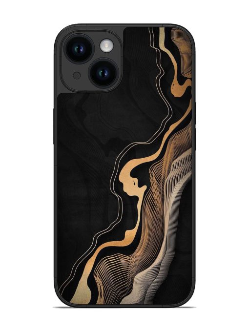 Abstract Art Glossy Metal TPU Phone Cover for Apple Iphone 14 Edge Zapvi