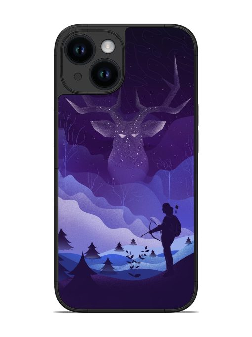 Deer Forest River Glossy Metal Phone Cover for Apple Iphone 14 Edge Zapvi