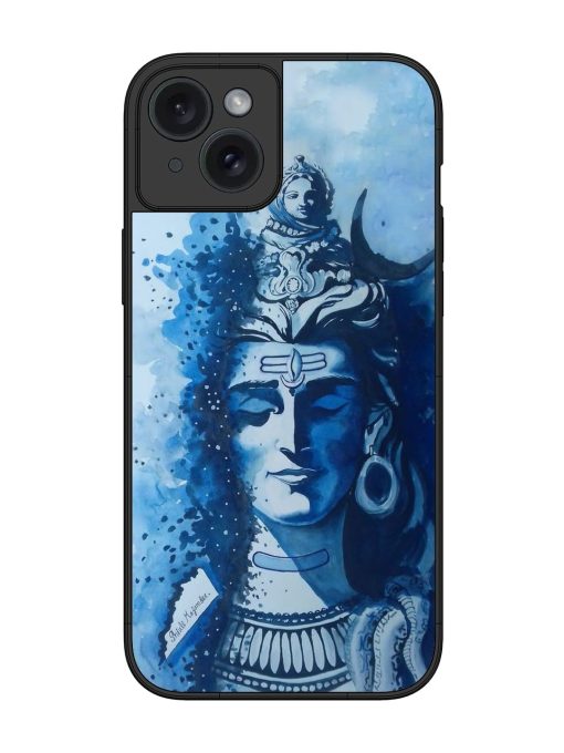 Shiv Art Glossy Metal Phone Cover for Apple Iphone 15 Plus Edge Zapvi