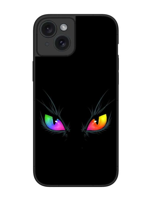 Cat Eyes Glossy Metal Phone Cover for Apple Iphone 15 Plus Edge Zapvi