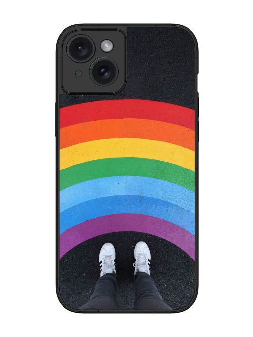 Legs Rainbow Glossy Metal TPU Phone Cover for Apple Iphone 15 Plus Edge Zapvi