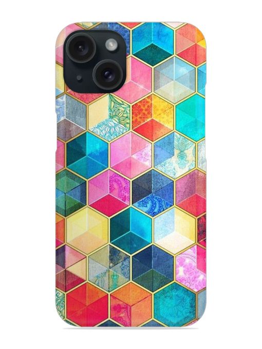 Colorful Hexagon Snap Case Edge Zapvi