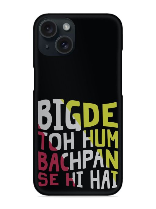 Humorous Hindi Quote Snap Case Edge Zapvi