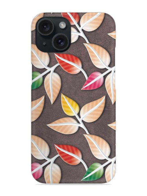 Colorful Leaf Wall Snap Case Edge Zapvi