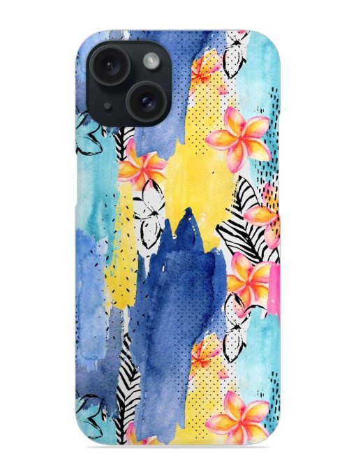 Abstract Watercolor Ink Snap Case Edge Zapvi