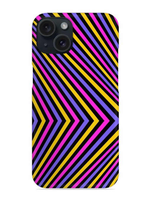 Diagonal Striped Pattern Snap Case Edge Zapvi