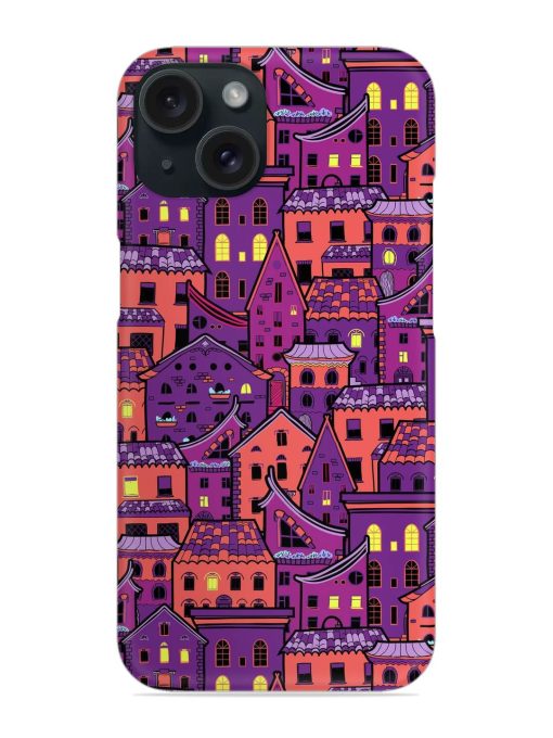 Seamless Pattern Houses Snap Case Edge Zapvi