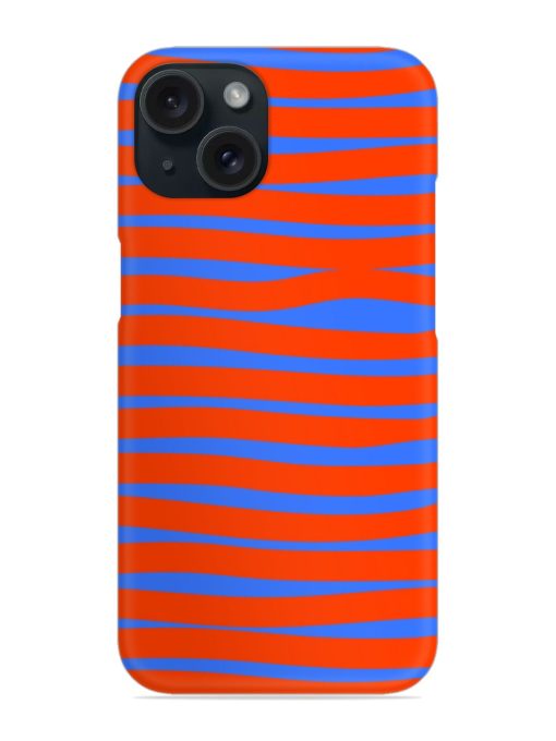 Stripes Pattern Orange Snap Case Edge Zapvi