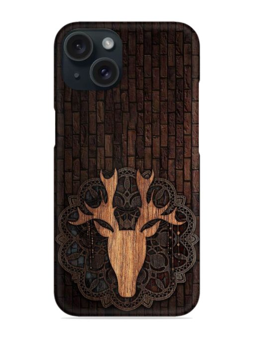 Wooden Deer Snap Case Edge Zapvi