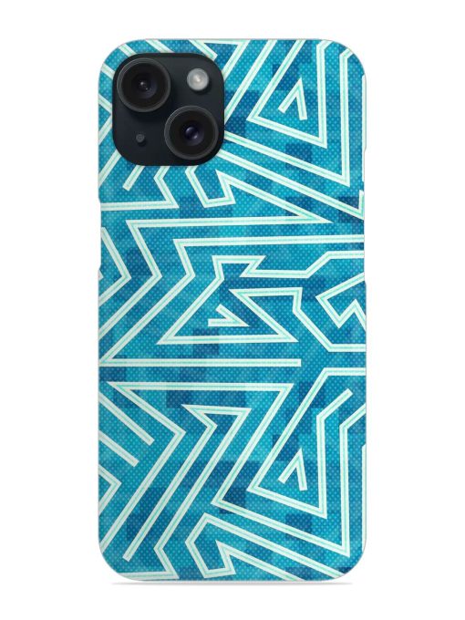 Blue Maze Seamless Snap Case Edge Zapvi