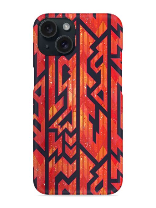 Red Color Tribal Snap Case Edge Zapvi