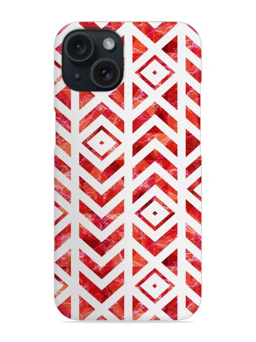 Red Grunge Tribal Snap Case Edge Zapvi