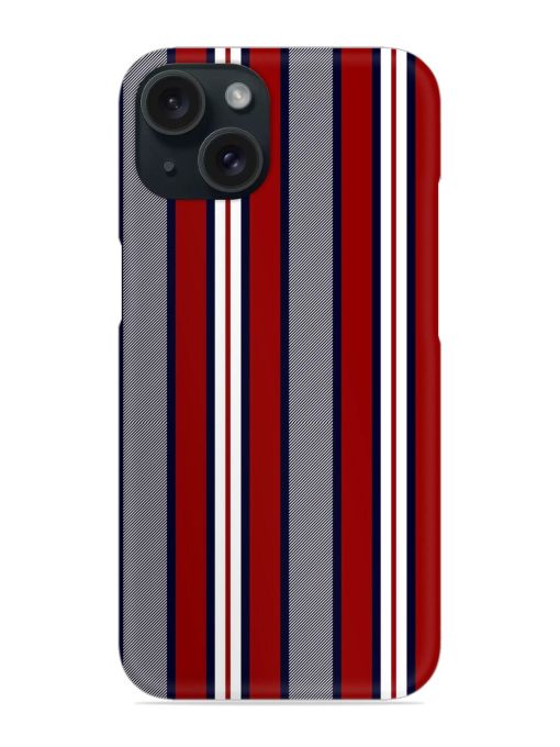 Stripe Pattern Navy Snap Case Edge Zapvi