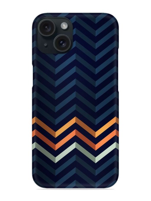 Striped Zigzagging Snap Case Edge Zapvi