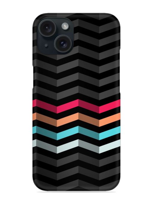 Colorful Stripes Zigzag Snap Case Edge Zapvi