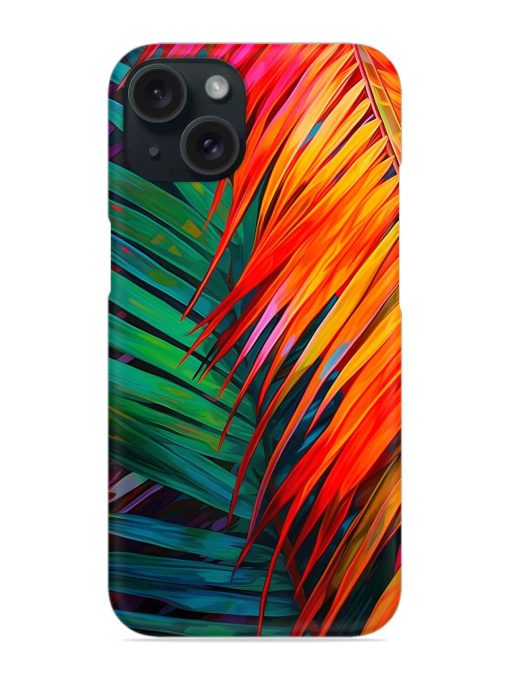 Painted Tropical Leaves Snap Case Edge Zapvi