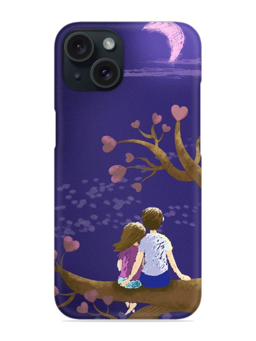 Couple Love Tree Moon Snap Case Edge Zapvi